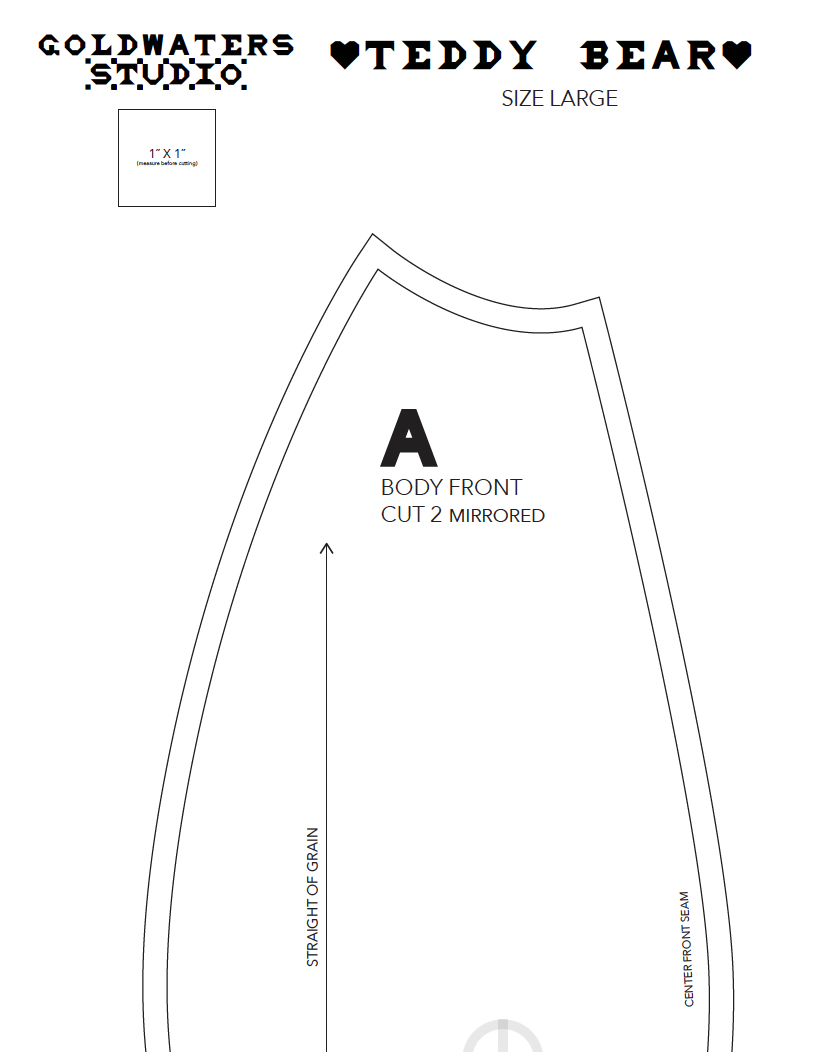 THE TEDDY | PDF Sewing Pattern