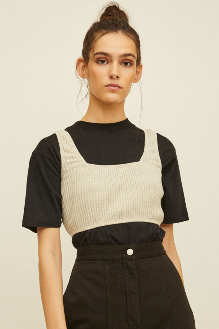 NUS - Rib Knit Crop Tank