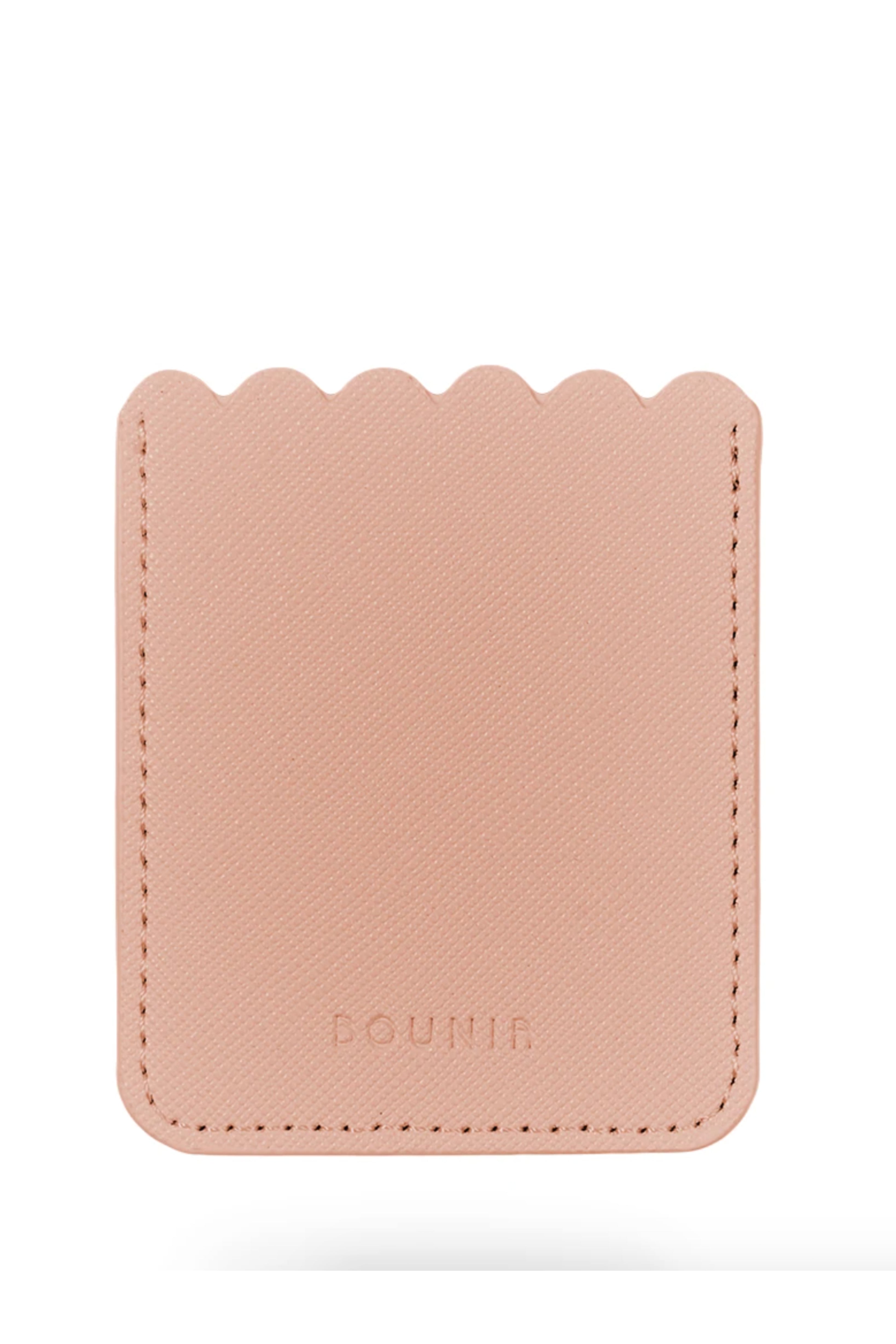 SCALLOP - rose vegan leather pocket