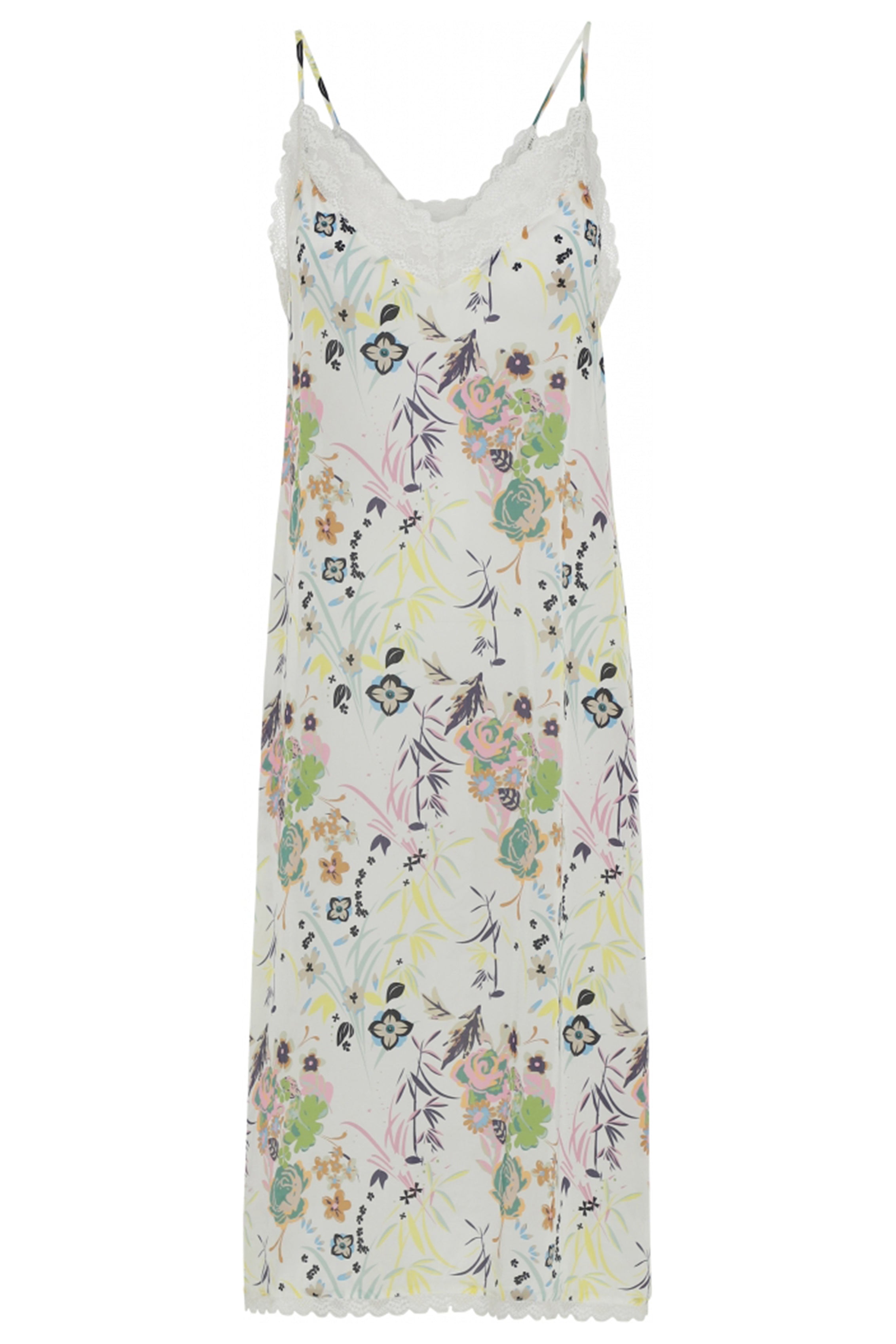 CAMILOU - Lace Detail Slip Dress