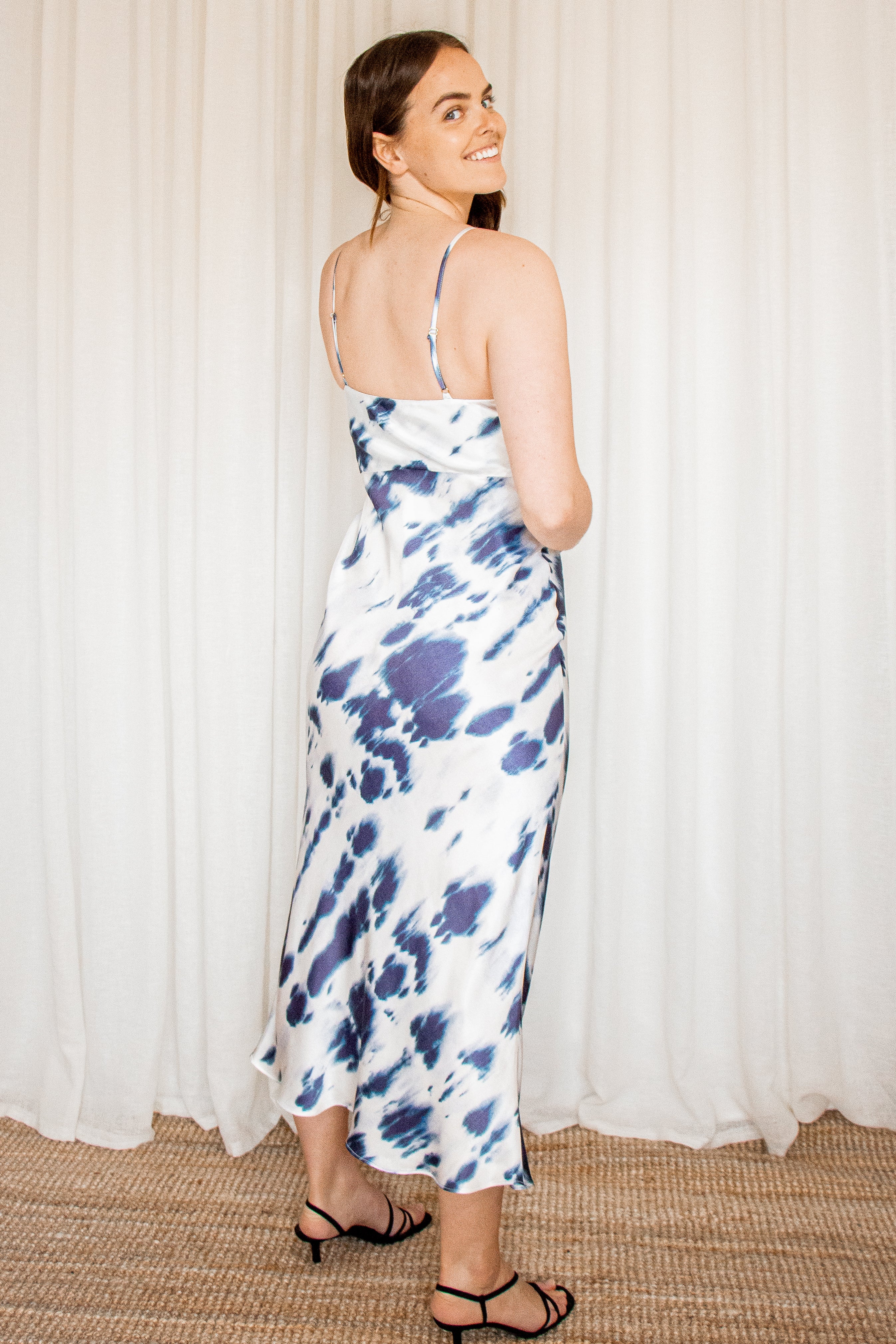 PALMAR - Ruched Bias Slip Dress