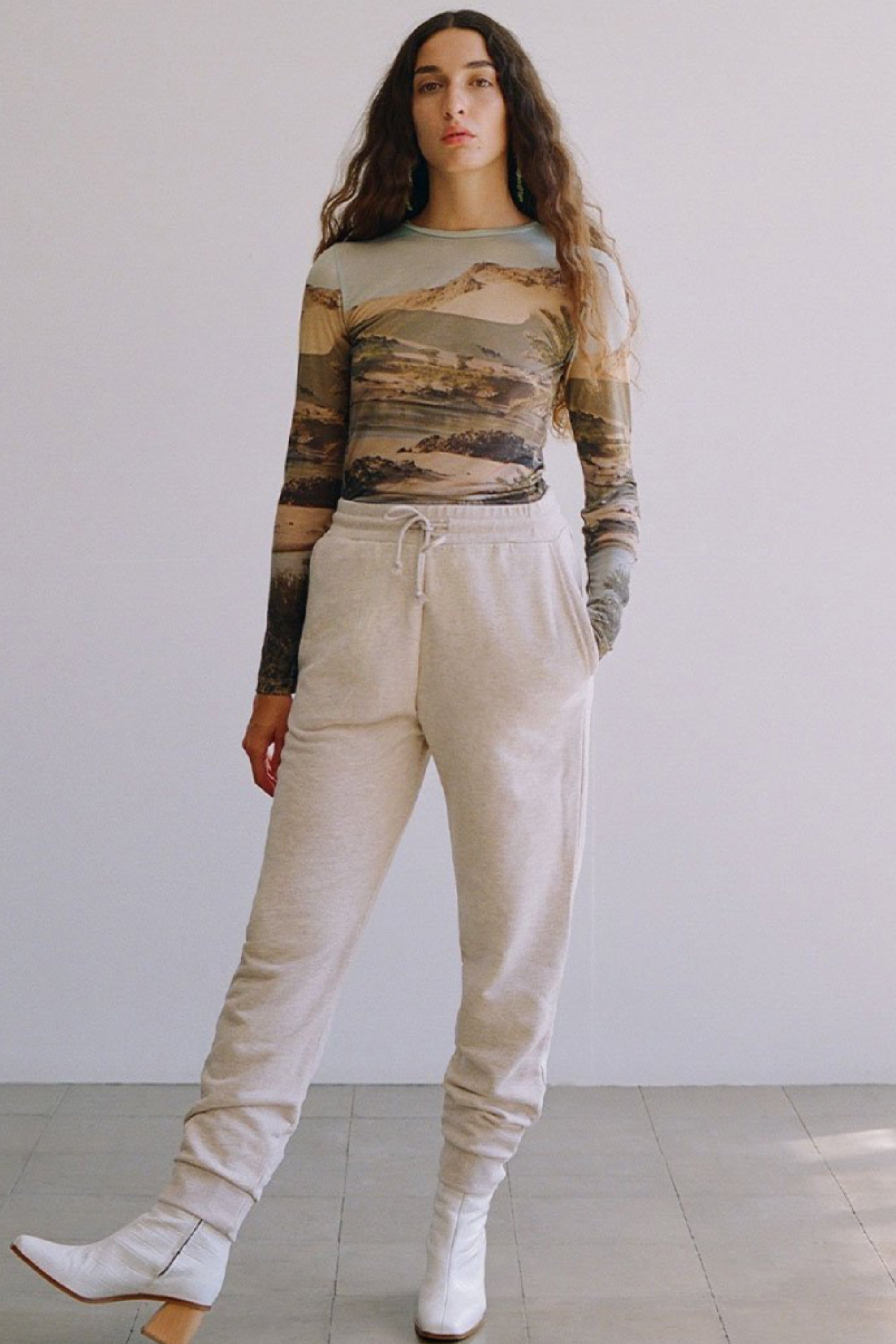 EMILIA - White Leather Boots