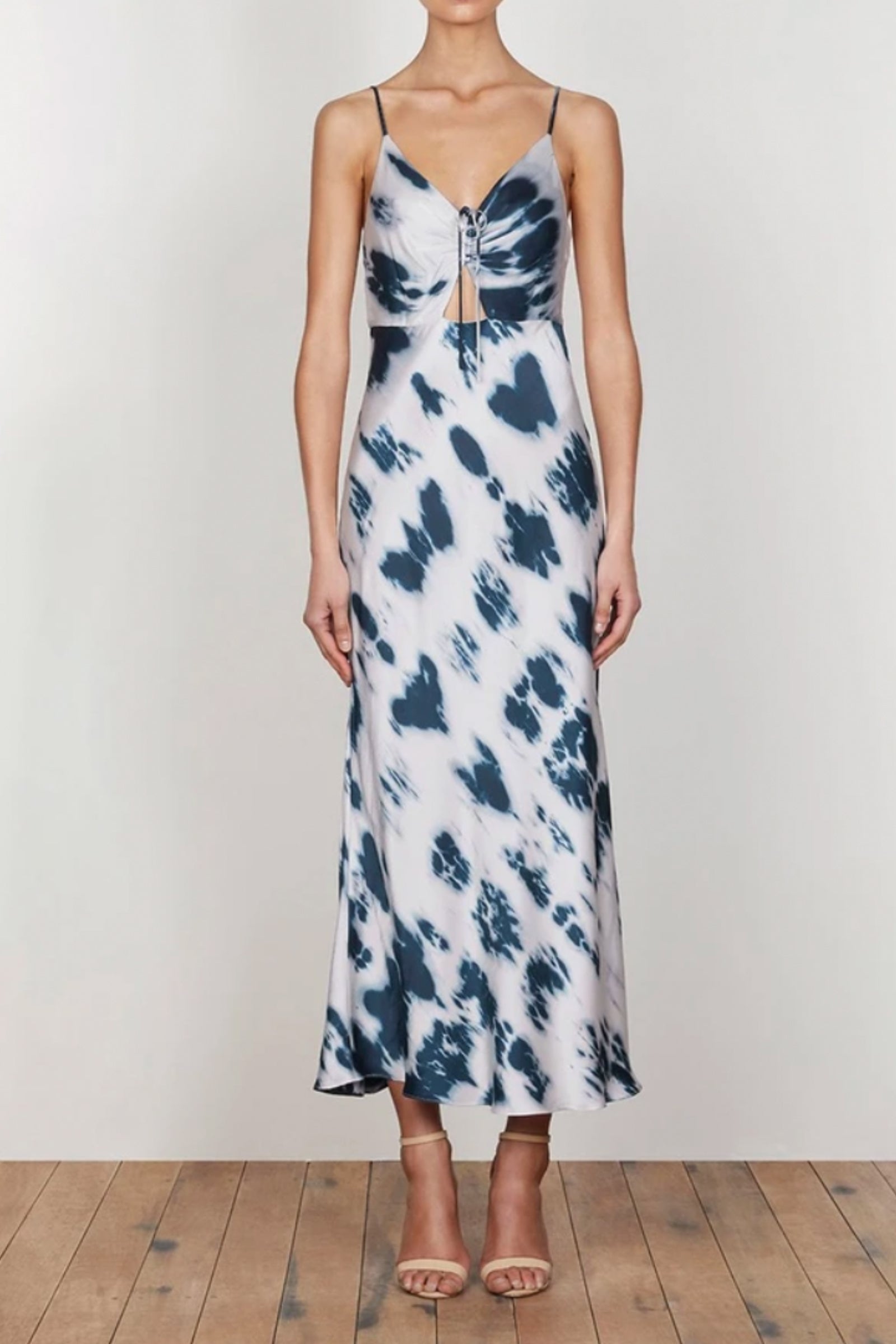 PALMAR - Ruched Bias Slip Dress