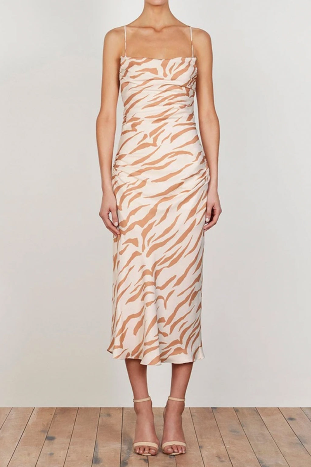 ALTO - Ruched Backless Slip Dress