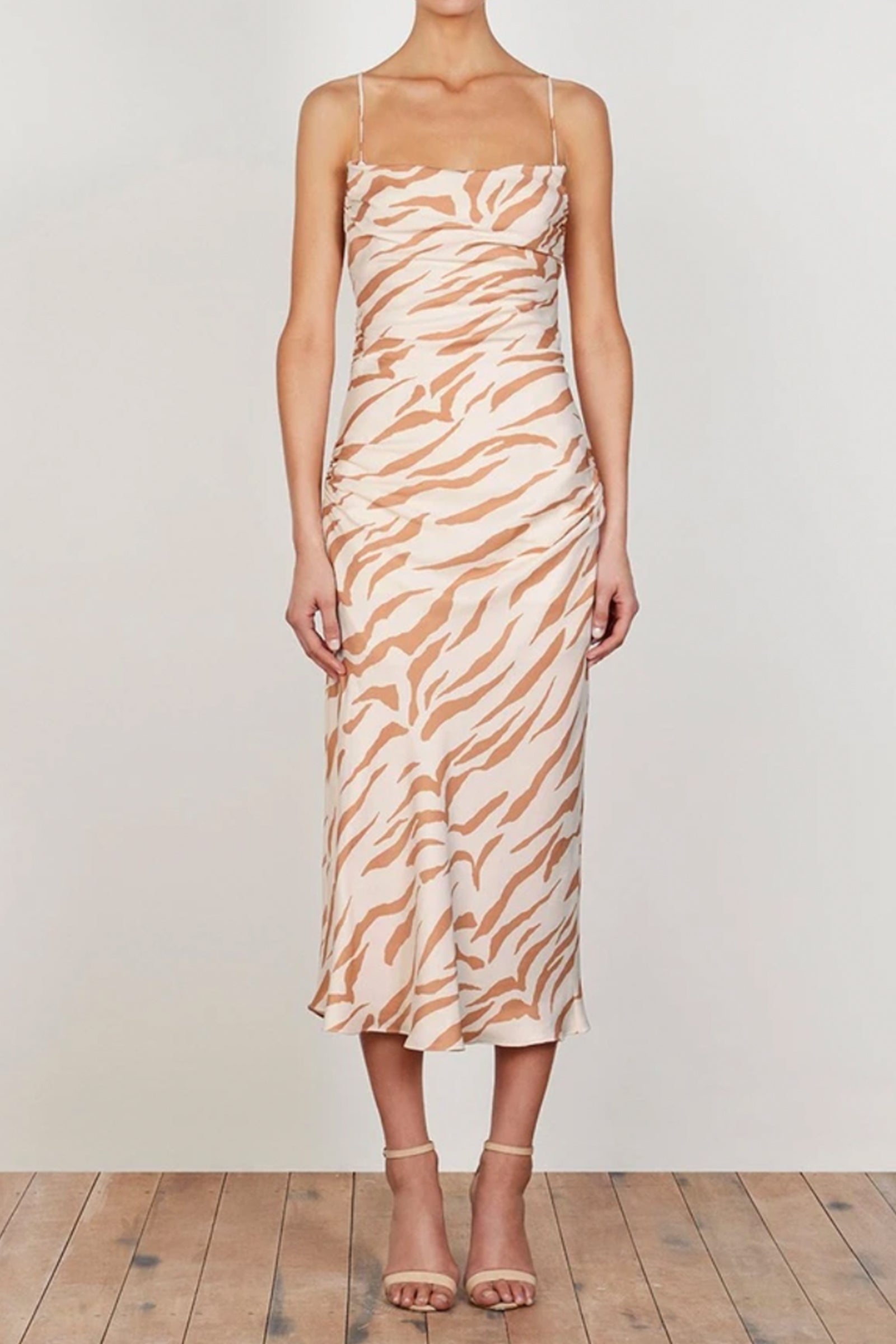 ALTO - Ruched Backless Slip Dress